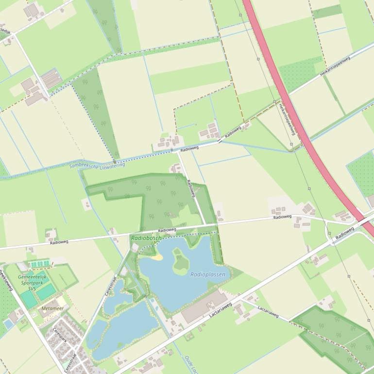 Kaart van de Radioweg.