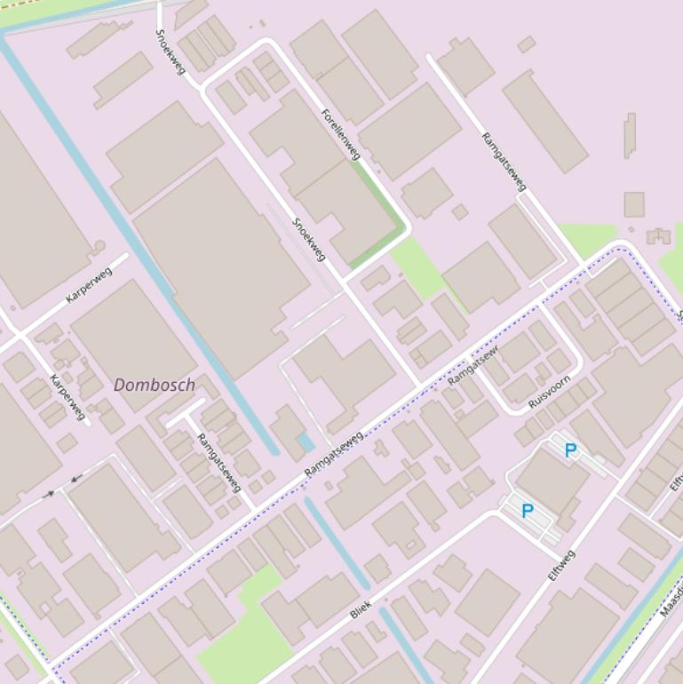 Kaart van de Ramgatseweg.