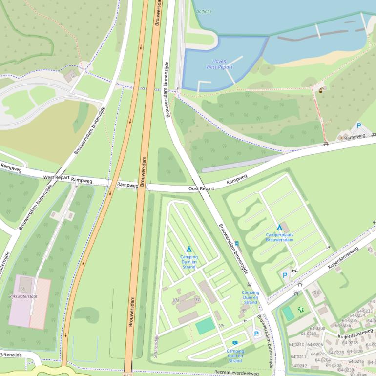 Kaart van de Rampweg.