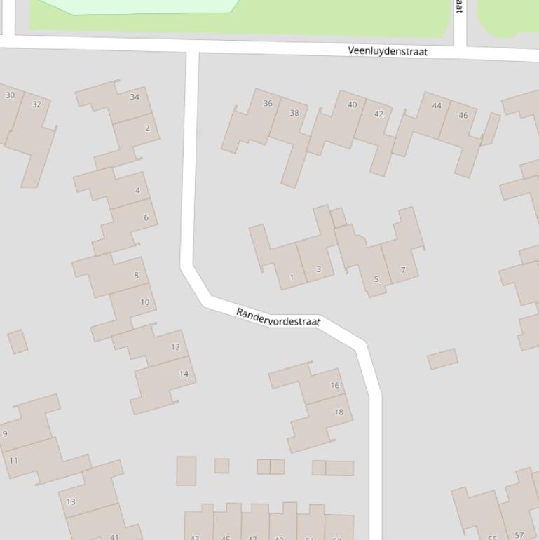 Kaart van de Randervordestraat.