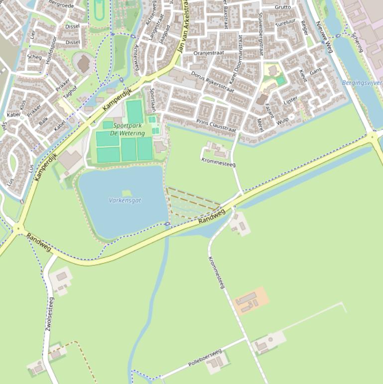 Kaart van de Randweg.