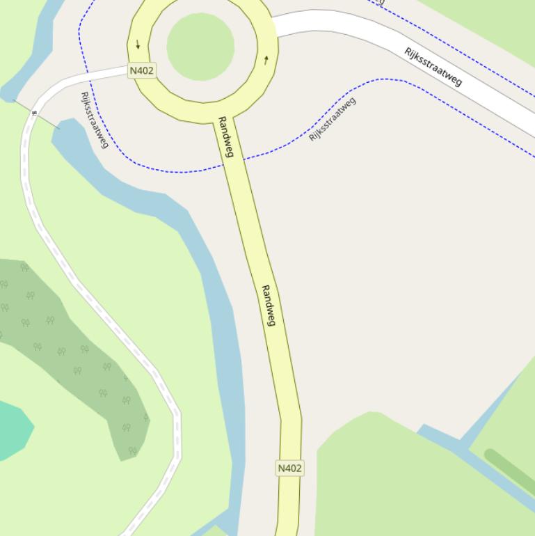 Kaart van de Randweg.