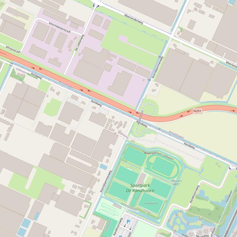 Kaart van de Randweg.