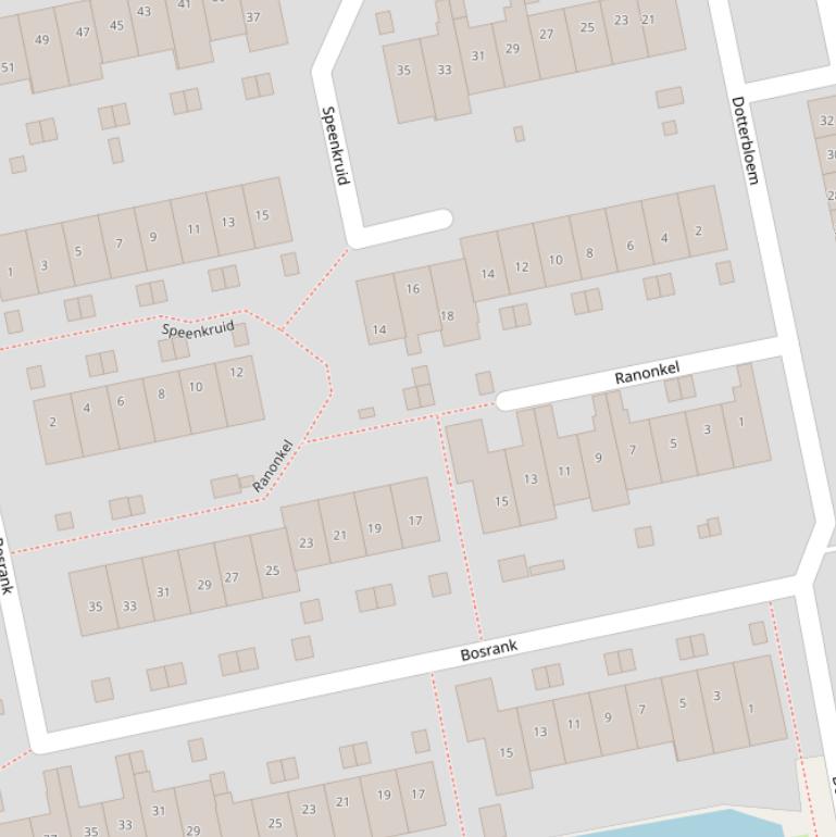 Kaart van  Ranonkel.