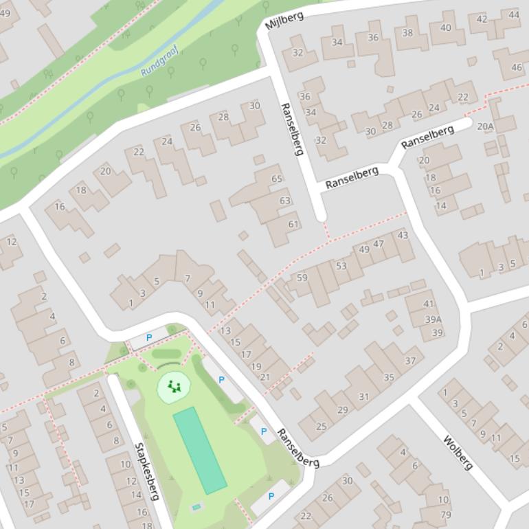 Kaart van  Ranselberg.