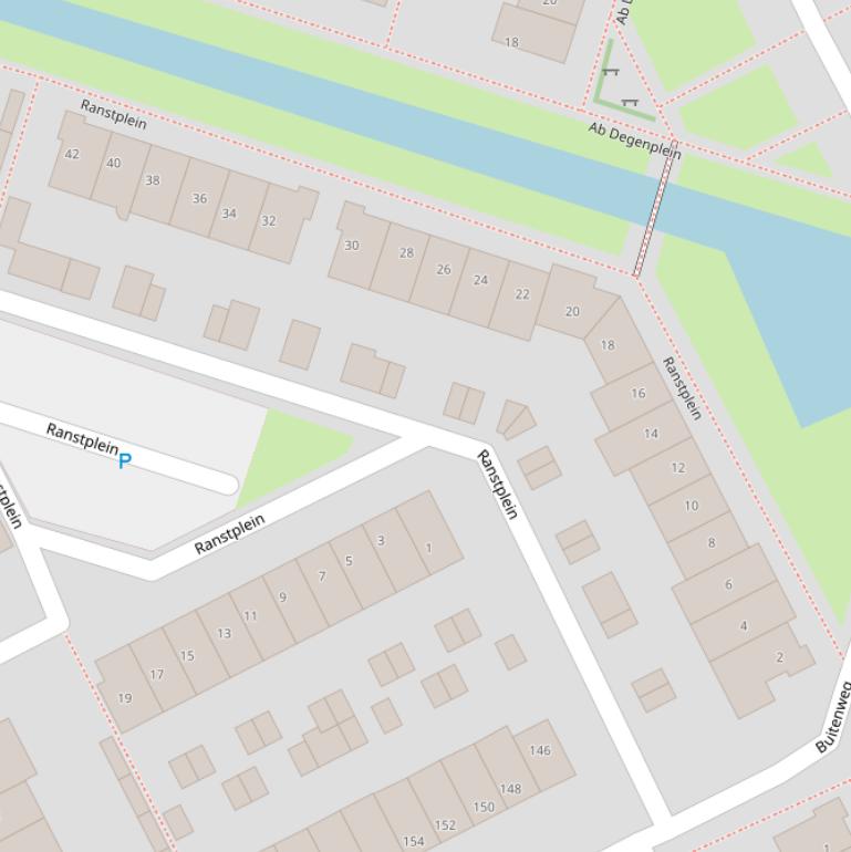 Kaart van het Ranstplein.