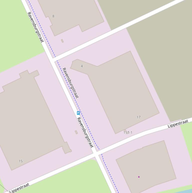 Kaart van de Ravensburgstraat.