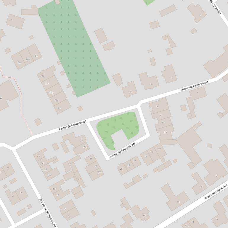 Kaart van  Rector de Fauwestraat.