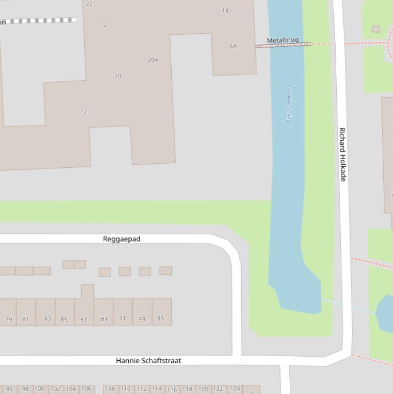 Kaart van het Reggaepad.