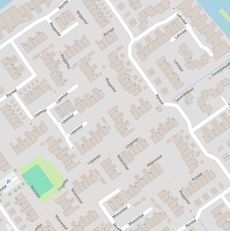 Kaart van  Reggedal.