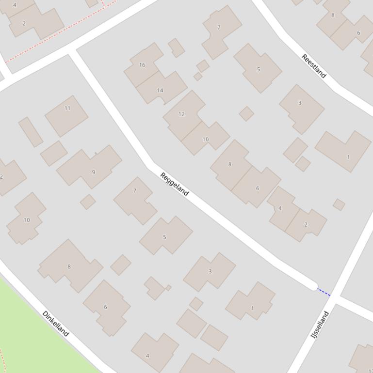 Kaart van  Reggeland.