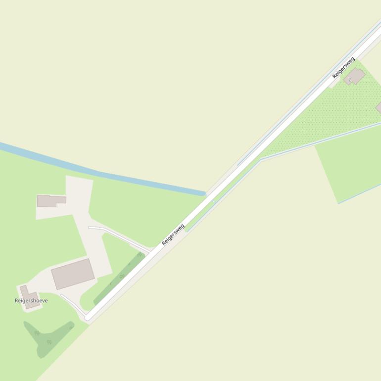 Kaart van de Reigersweg.