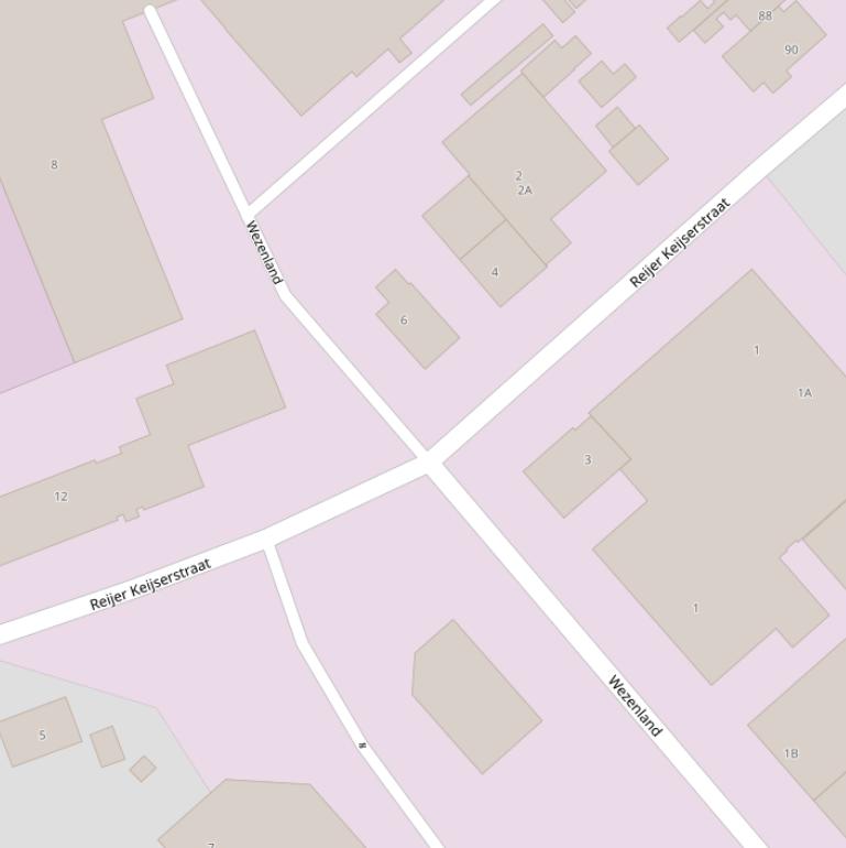 Kaart van de Reijer Keijserstraat.