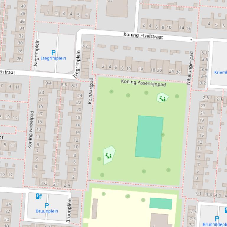 Kaart van het Reinaartpad.