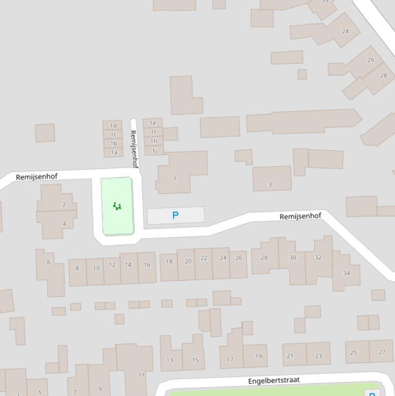 Kaart van de Remijsenhof.