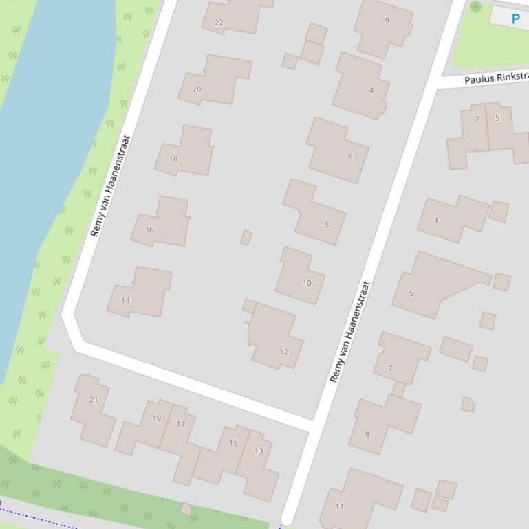 Kaart van de Remy van Haanenstraat.