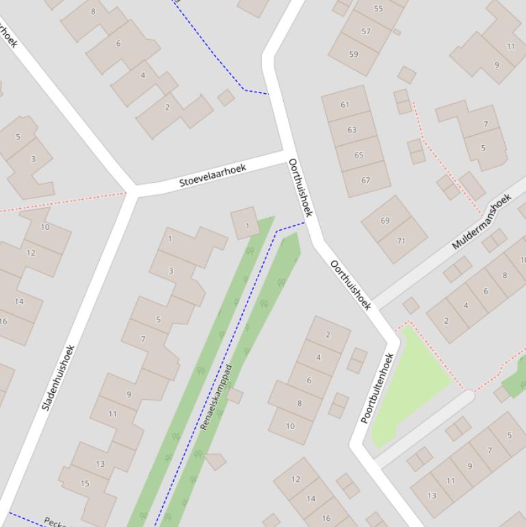 Kaart van het Renaelskamppad.