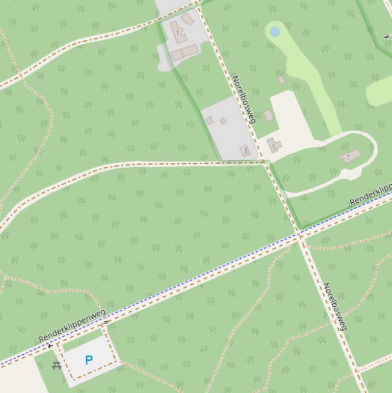 Kaart van de Renderklippenweg.