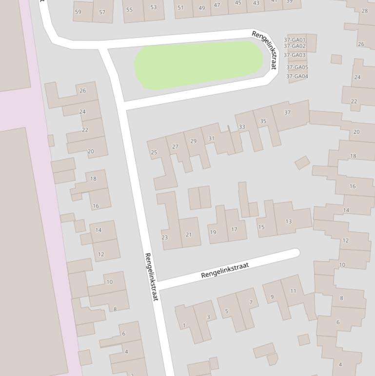 Kaart van de Rengelinkstraat.