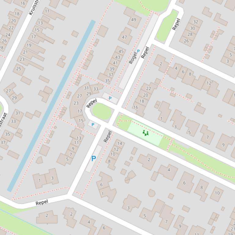 Kaart van  Repel.