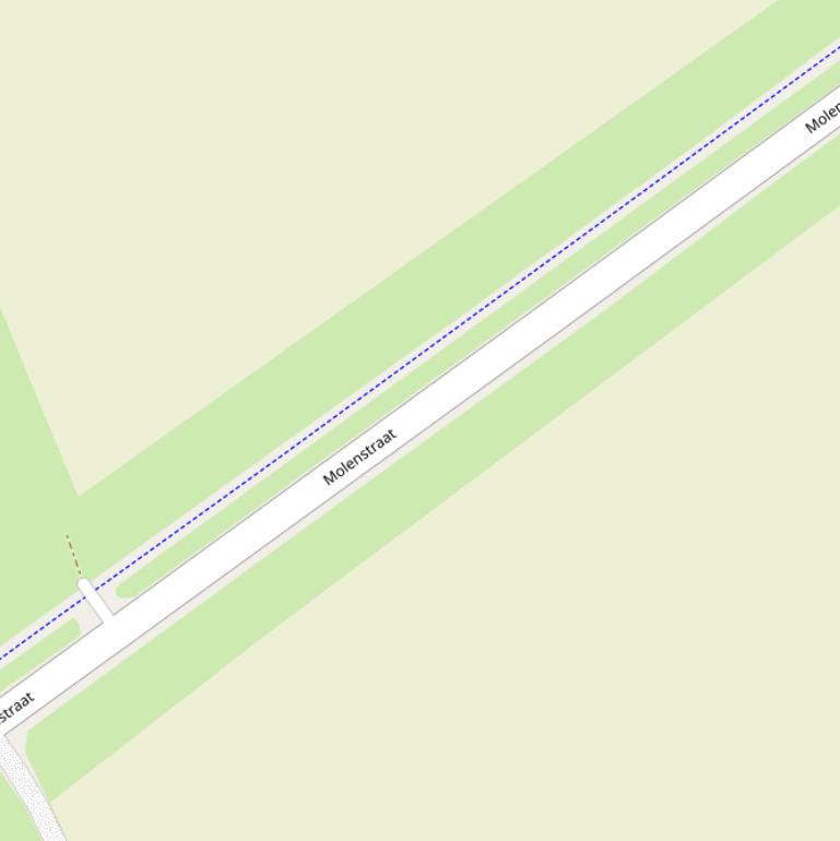 Kaart van de Retranchementseweg.