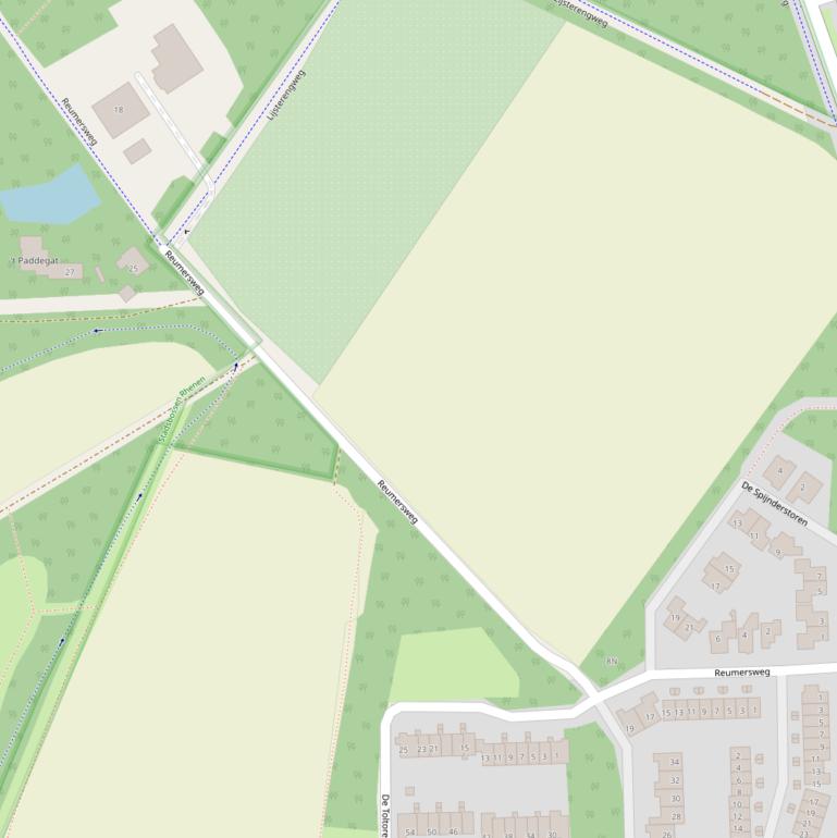 Kaart van de Reumersweg.