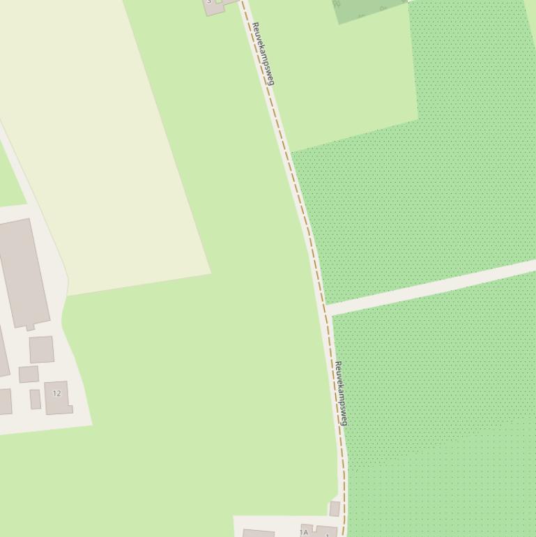 Kaart van de Reuvekampsweg.