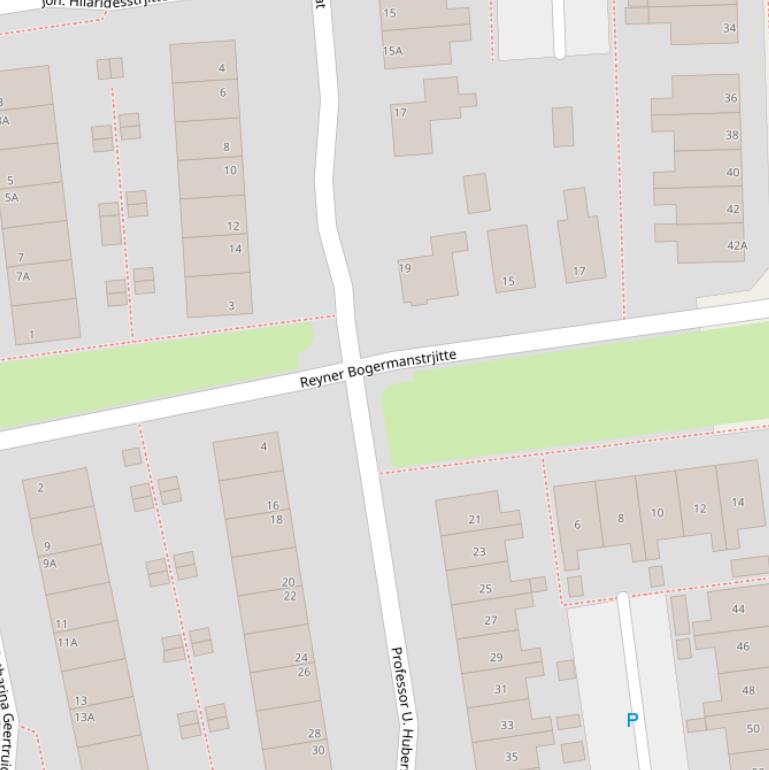 Kaart van  Reyner Bogermanstrjitte.