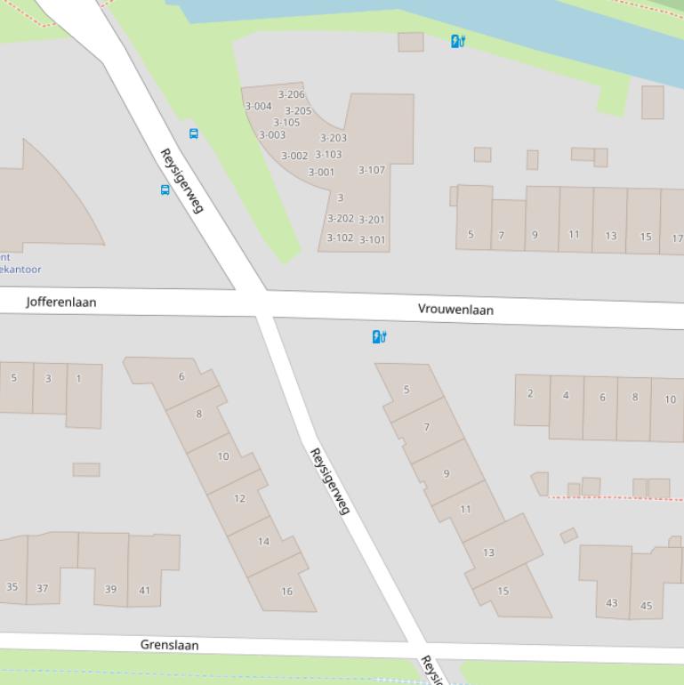 Kaart van de Reysigerweg.