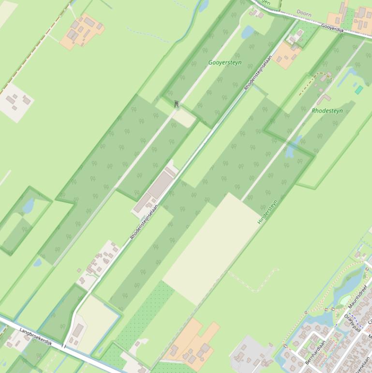 Kaart van de Rhodensteijnselaan.