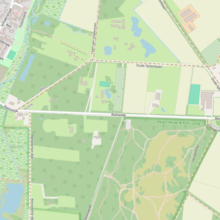 Kaart van de Rielsedijk.