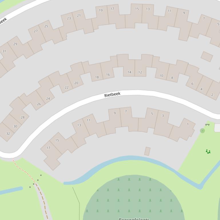 Kaart van  Rietbeek.