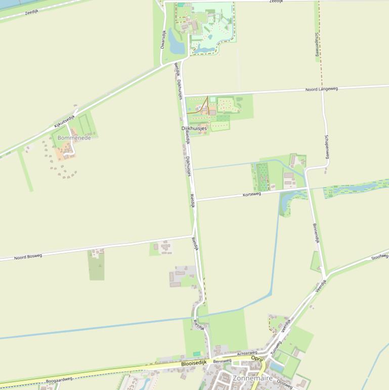 Kaart van de Rietdijk.