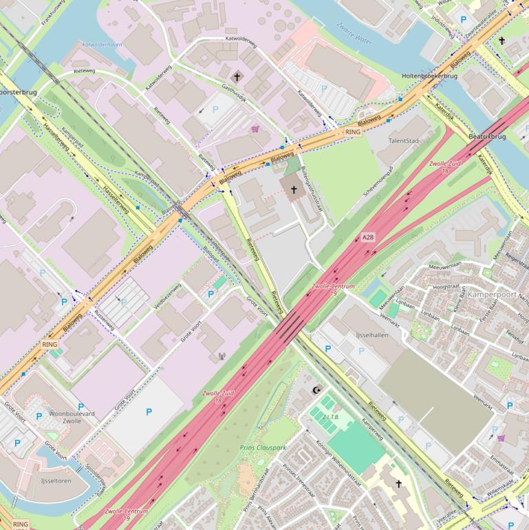 Kaart van de Rieteweg.