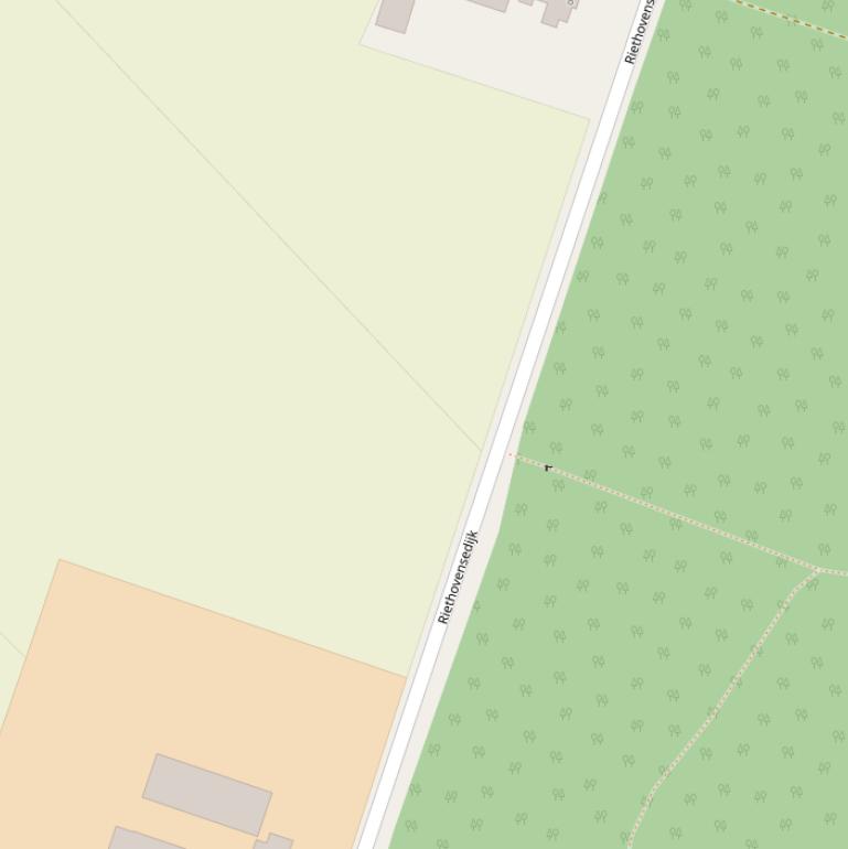 Kaart van de Riethovensedijk.