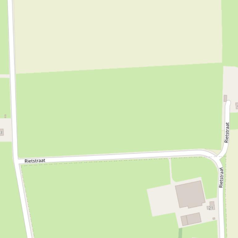 Kaart van de Rietstraat.