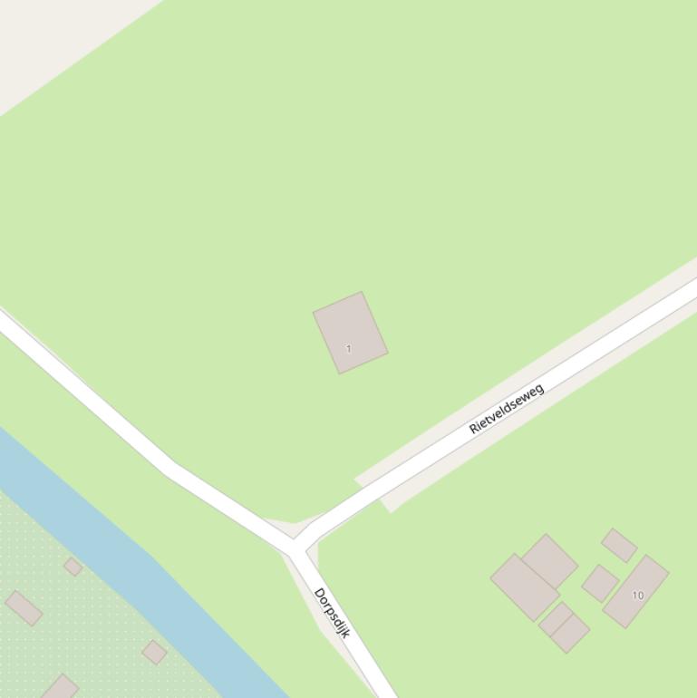 Kaart van de Rietveldseweg.