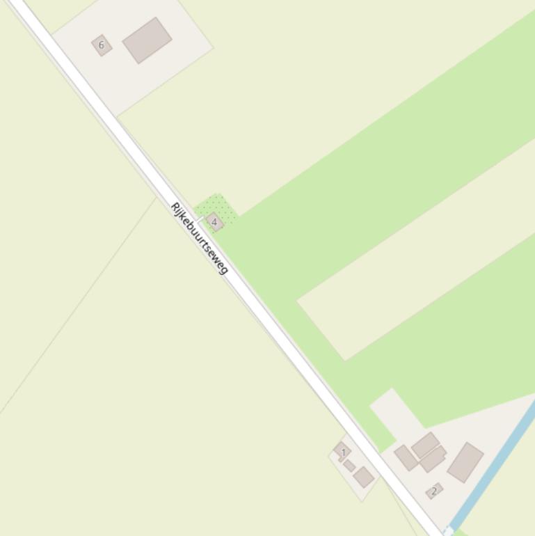 Kaart van de Rijkebuurtseweg.