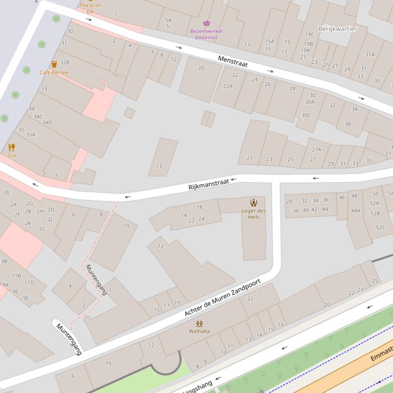 Kaart van de Rijkmanstraat.