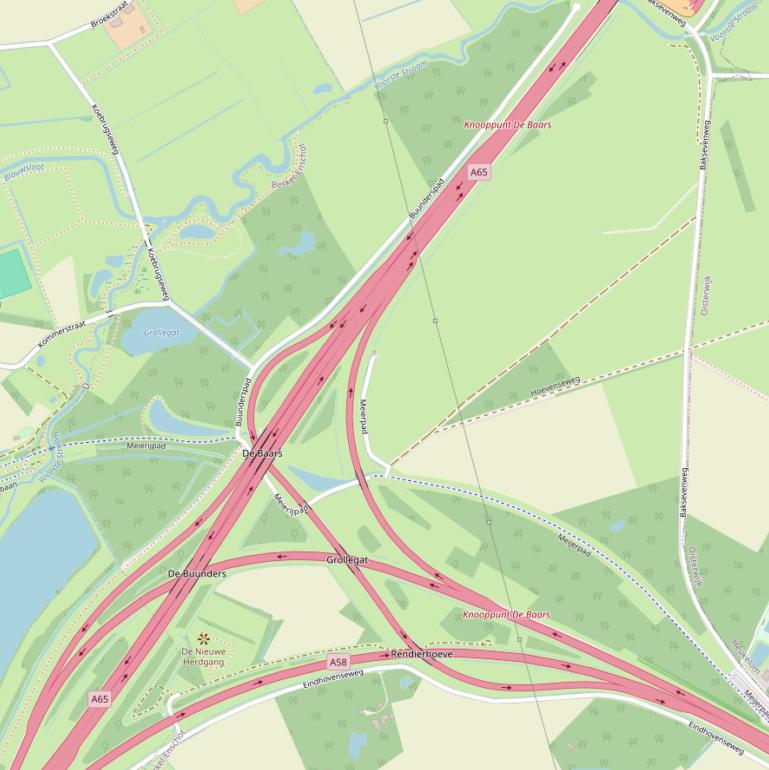 Kaart van  Rijksweg 58.