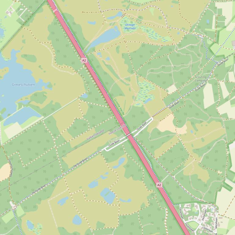 Kaart van  Rijksweg A2.