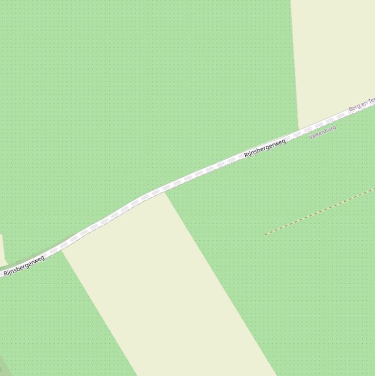 Kaart van de Rijnsbergerweg.