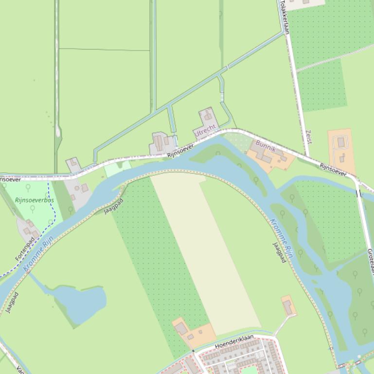 Kaart van  Rijnsoever.