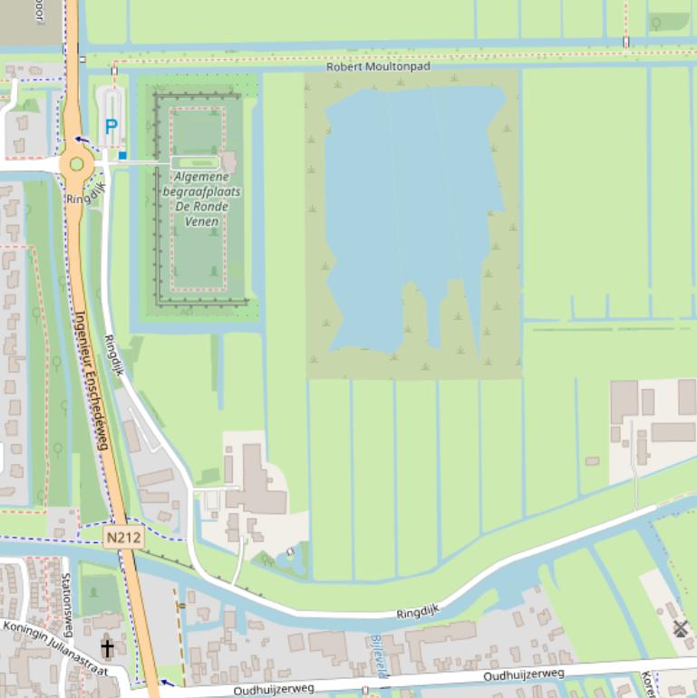 Kaart van de Ringdijk.