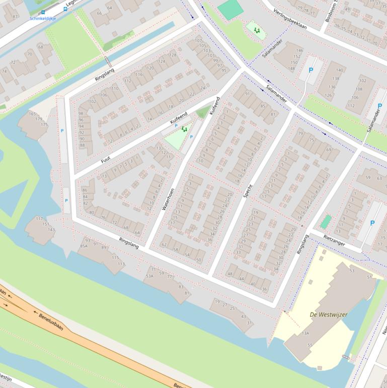 Kaart van  Ringslang.