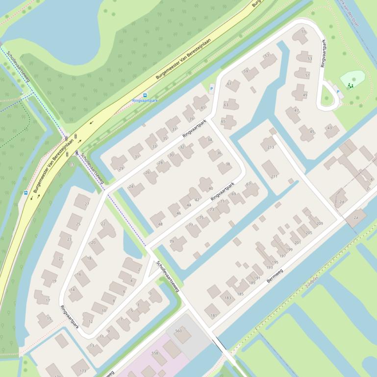 Kaart van het Ringvaartpark.