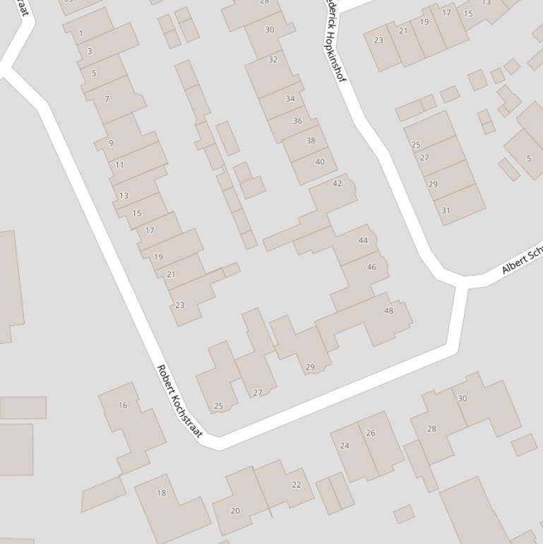 Kaart van de Robert Kochstraat.