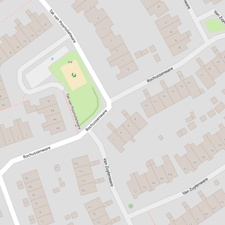 Kaart van  Rochussenware.