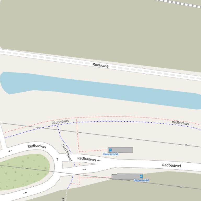 Kaart van  Roefkadepaad.