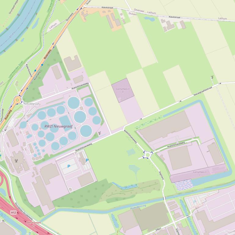 Kaart van de Roelofshoeveweg.